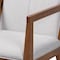 Baxton Studio Theresa Beige Upholstered and Walnut Wood 2-PC Living Room Chair Set 164-10483 - alternate 4